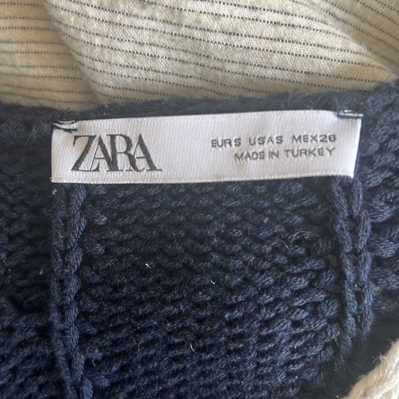 Cropped knitted zara sweater - Picture 3 of 4